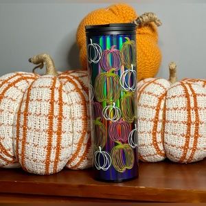 Starbucks 2023 Glow In The Dark Pumpkins 16oz Cold Cup Tumbler NWT